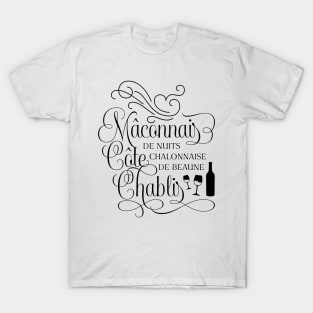 Notable Regions: Burgundy Wine Lover T-Shirt